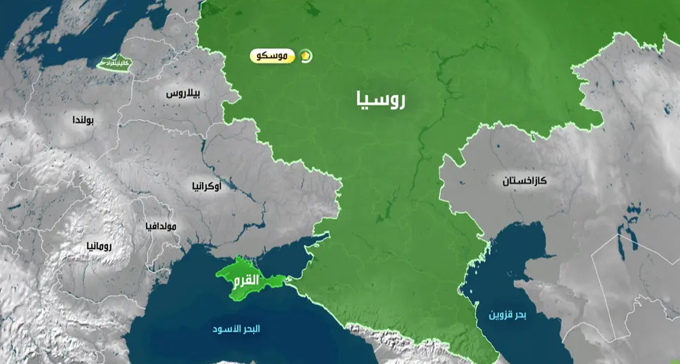 خريطة روسيا وحدودها بالعربي وأهم معالمها ومعلومات عنها
